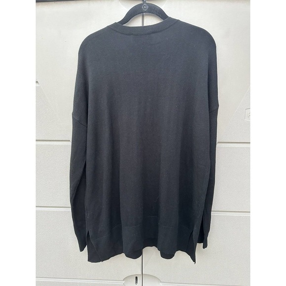 Laurie Felt Cashmere Blend Intarsia V-Neck Star Print Sweater sz M - Picture 6 of 11